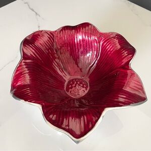 7.5" Lily Bowl in Pomegranate Red by Julia Knight